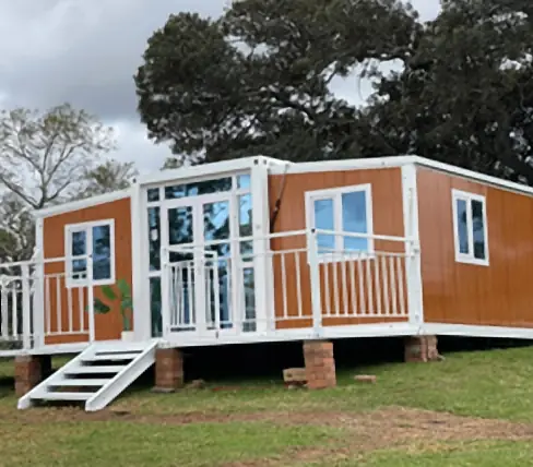 Casa expandible instalada