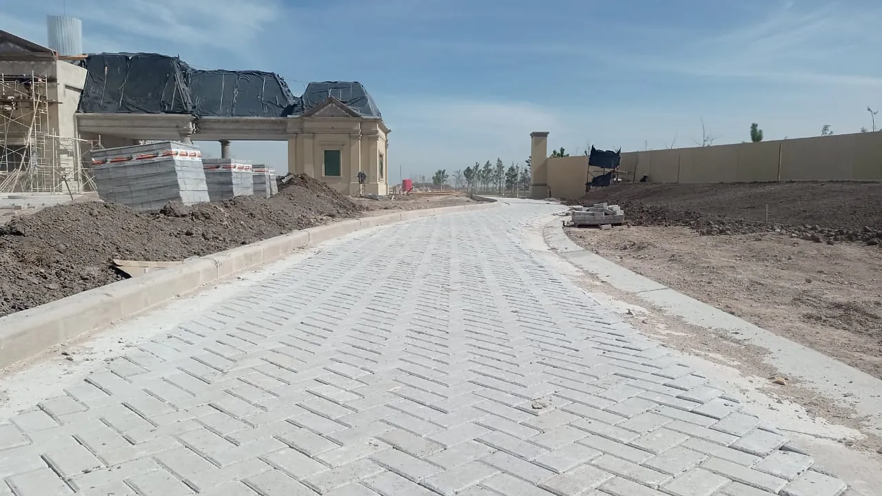 Calle de acceso · barrio privado