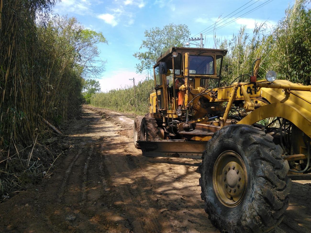 Nivelación de camino rural
